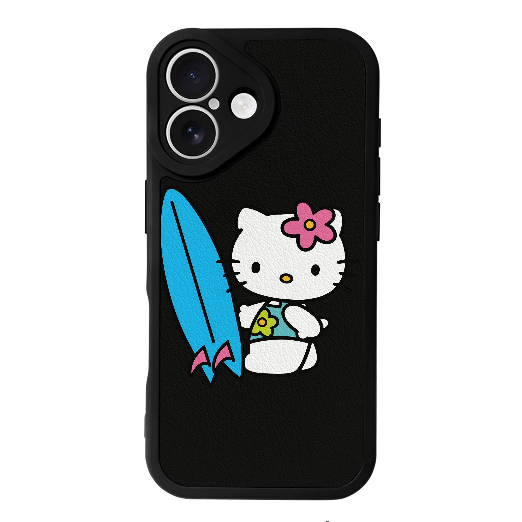 （画像用） Hello Kitty ハローキティ 【iPhone 16シリーズ対応】シリコンスマホケース（レザー調） 材質：シリコン